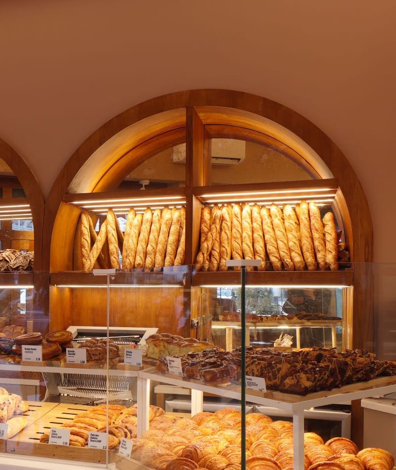 Etagères à pain BOIS EXOTIQUE Boulangerie